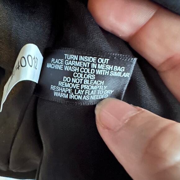 Boston Proper Blazer Womens Size 20W Black White Lined Notch One Button Career - Picture 3 of 7